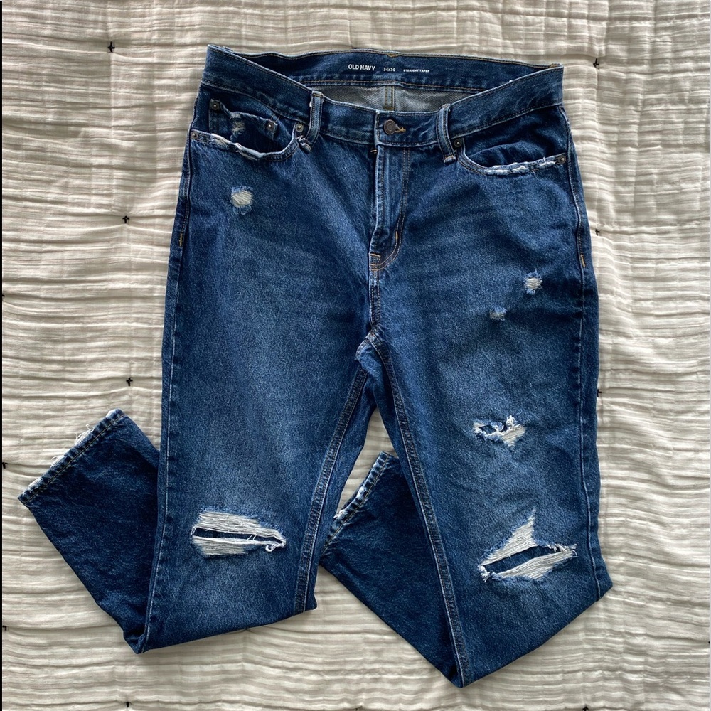 Old Navy Men’s Straight Taper Jeans 34x30